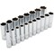 Dynamic Tools 1/2" Drive 19 Piece 6 Point Deep, Metric Socket Set, 10mm - 28mm D018005 - alternate 1